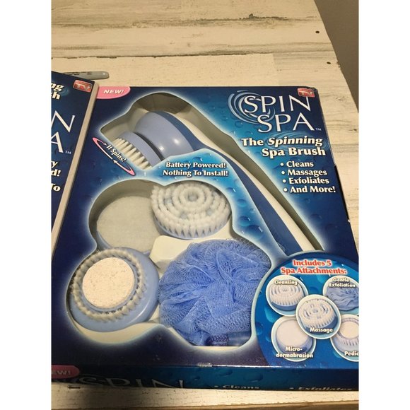 Spin Spa The Spinning Brush with 5 attachments NIB - Picture 3 of 4